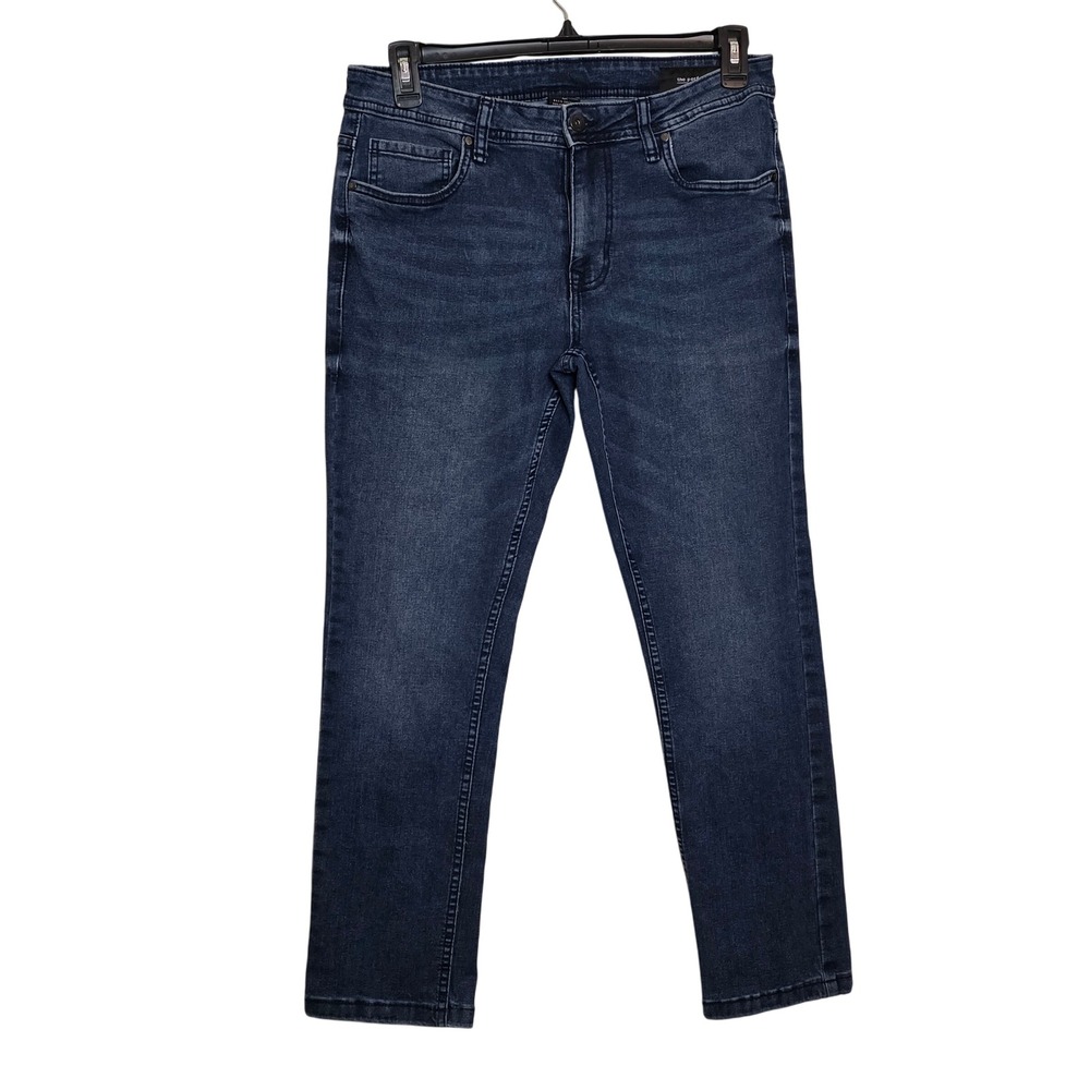 The Perfect Jean NYC Mens Jeans 32x30 Slim Fit Dark‎ Wash Denim Blue